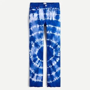 J. Crew 10" vintage straight jean in tie-dye